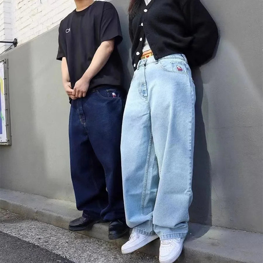 Y2K Big Baggy Boy Jeans for Men Streetwear Baggy Jeans Embroidery