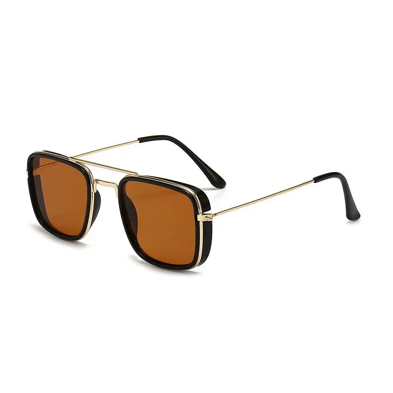 Fashion Sunglasses European and American Metal Small Square Frame