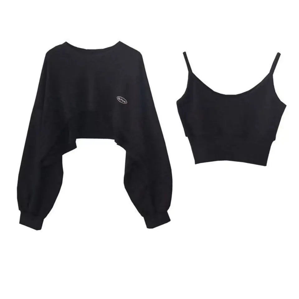 New Women Solid Color O-neck Long Sleeve Hoodie Sweatshirt Fashion
