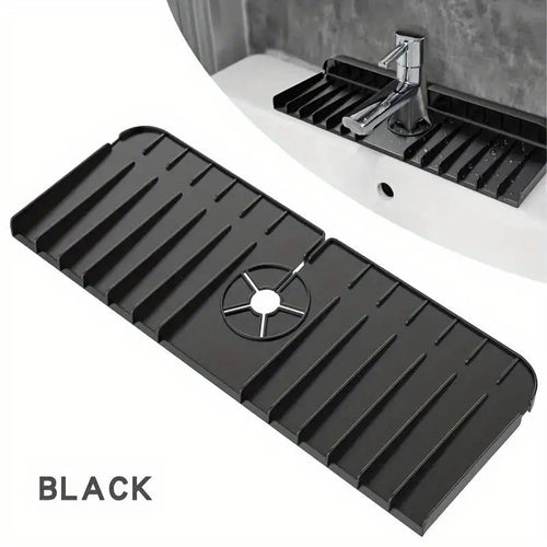Silicone Faucet Mat Dish Soap Sponge Holder Kitchen Sink, Kitchen