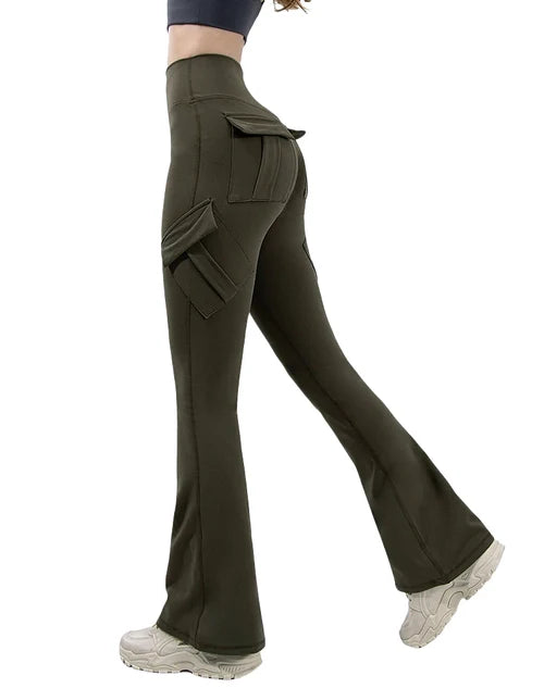 Newest Women Wide Leg High Stretch Yoga Leggings Naked Feeling