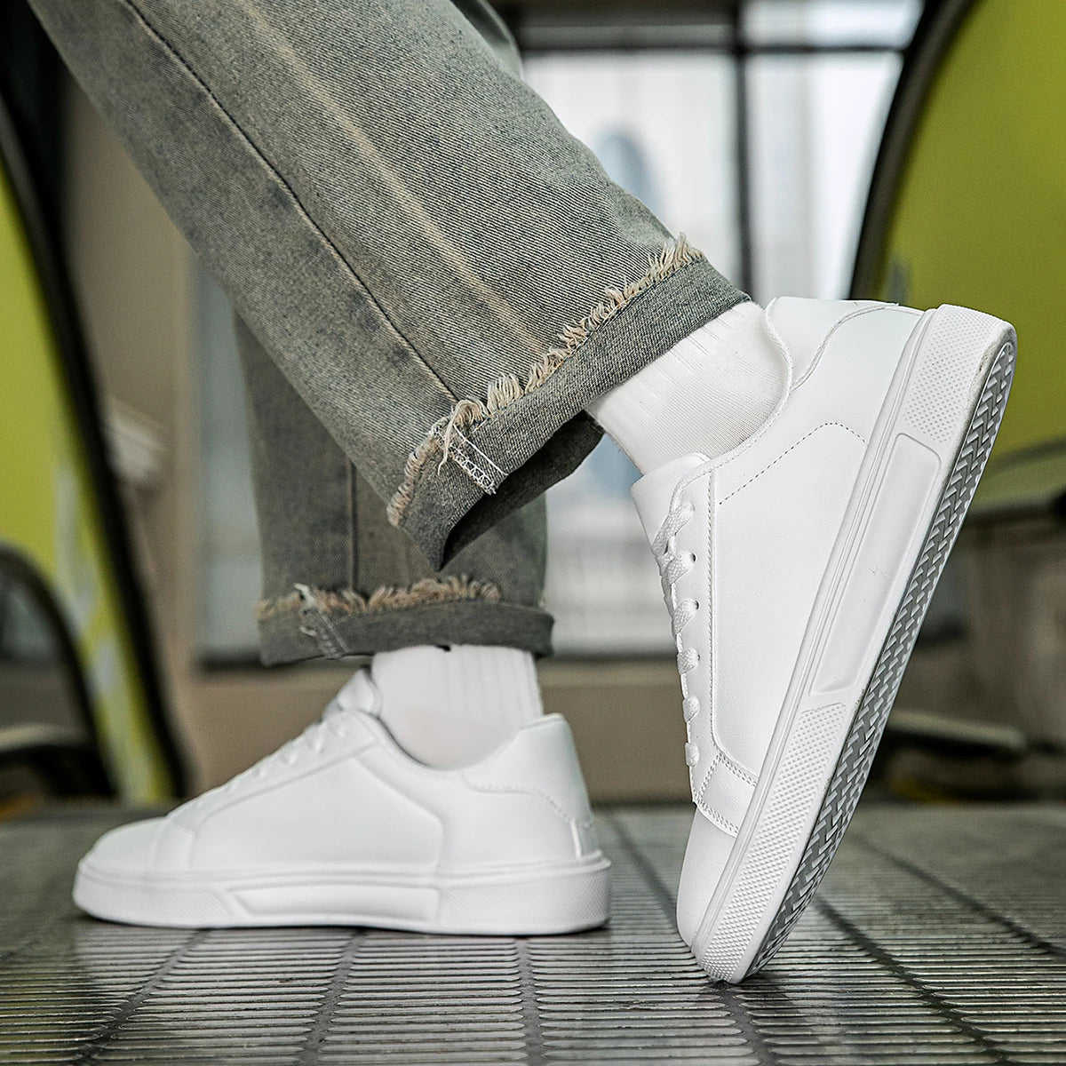 PU Leather Men Shoes Sneakers Trend Casual Shoes Leisure Male Sneakers