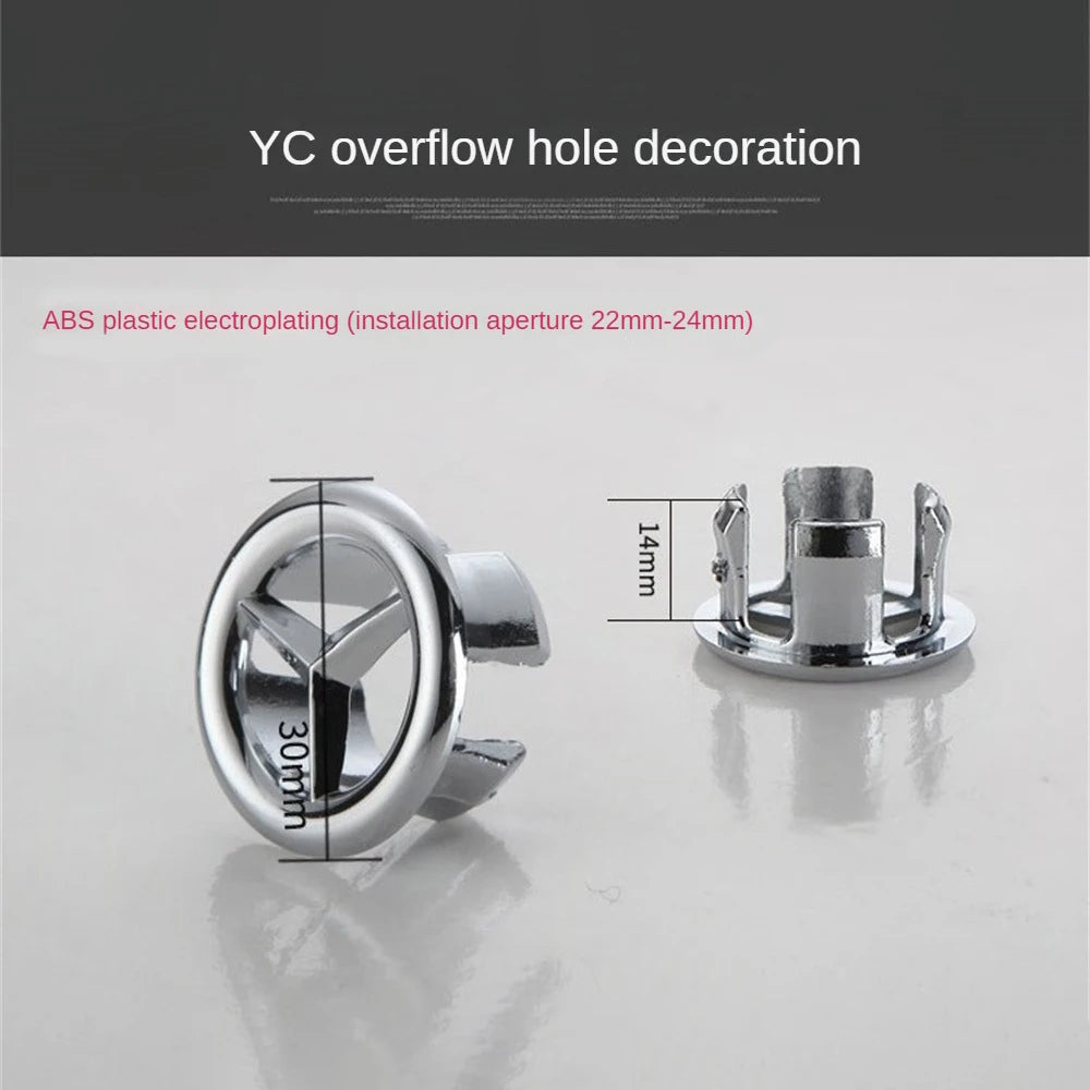 5/1pcs Sink Hole Overflow Cover For Kitchen Bathroom Basin Decoration