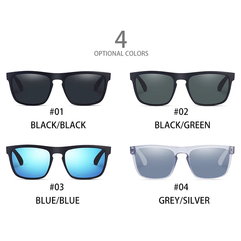 Fashion Square Vintage Polarized Sunglasses Men Women Retro Driving