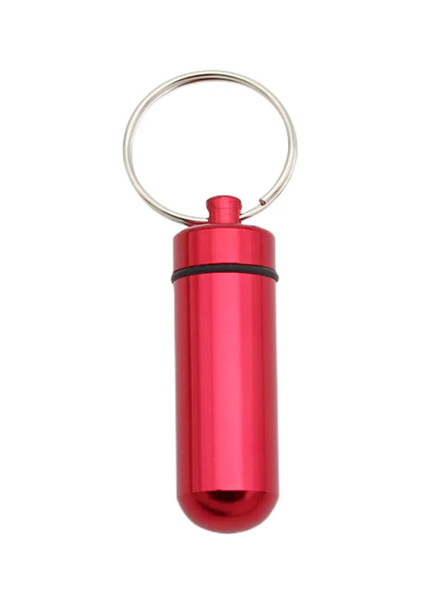 Metal Original Mini Small Pillbox Keychain For Medicines Pocket