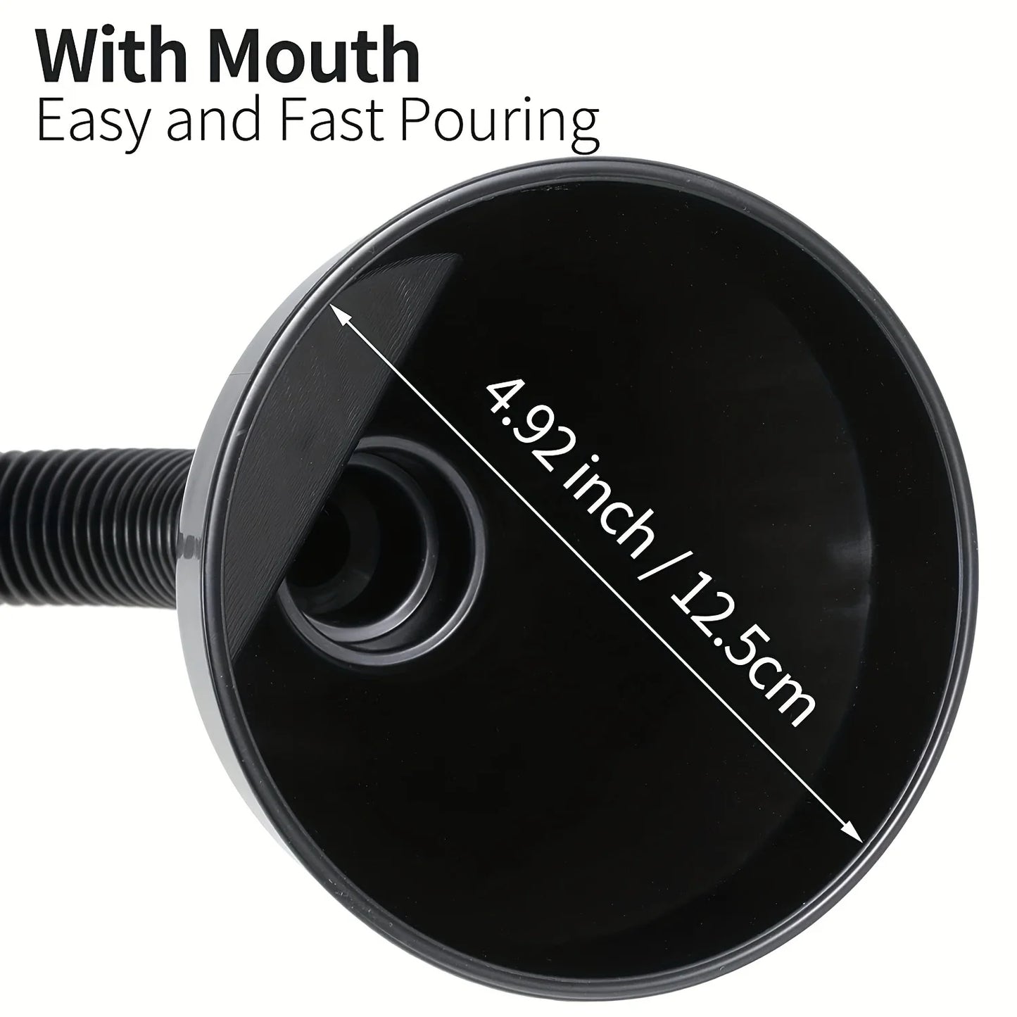 1 Pc Multi Functional Flexible Automotive Fuel Funnel: Spill-Proof