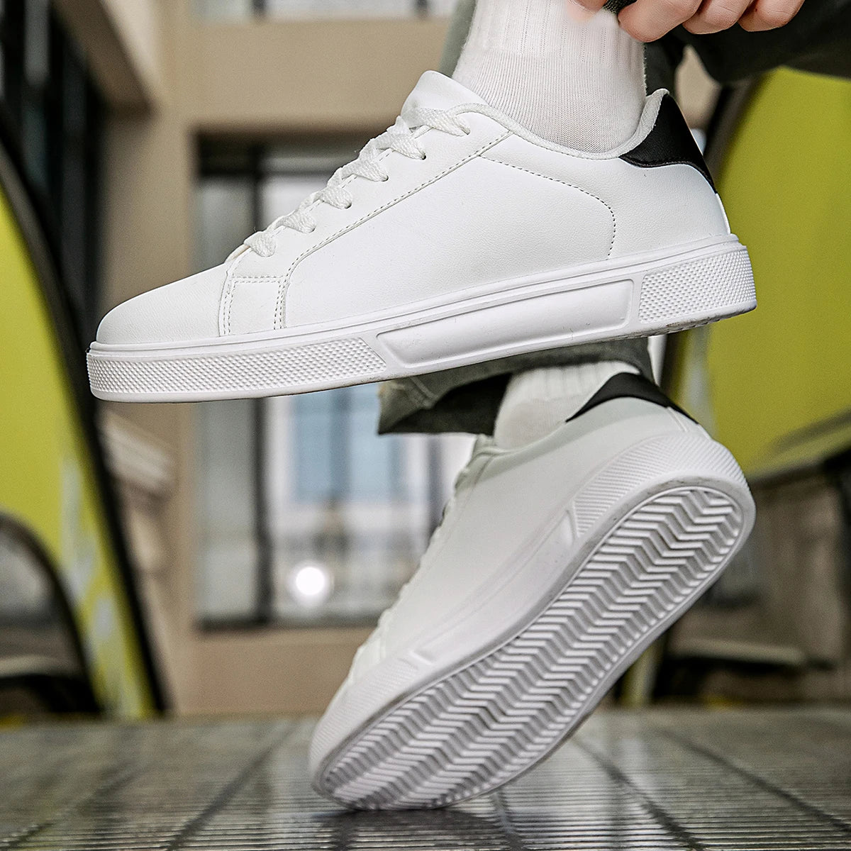 PU Leather Men Shoes Sneakers Trend Casual Shoes Leisure Male Sneakers