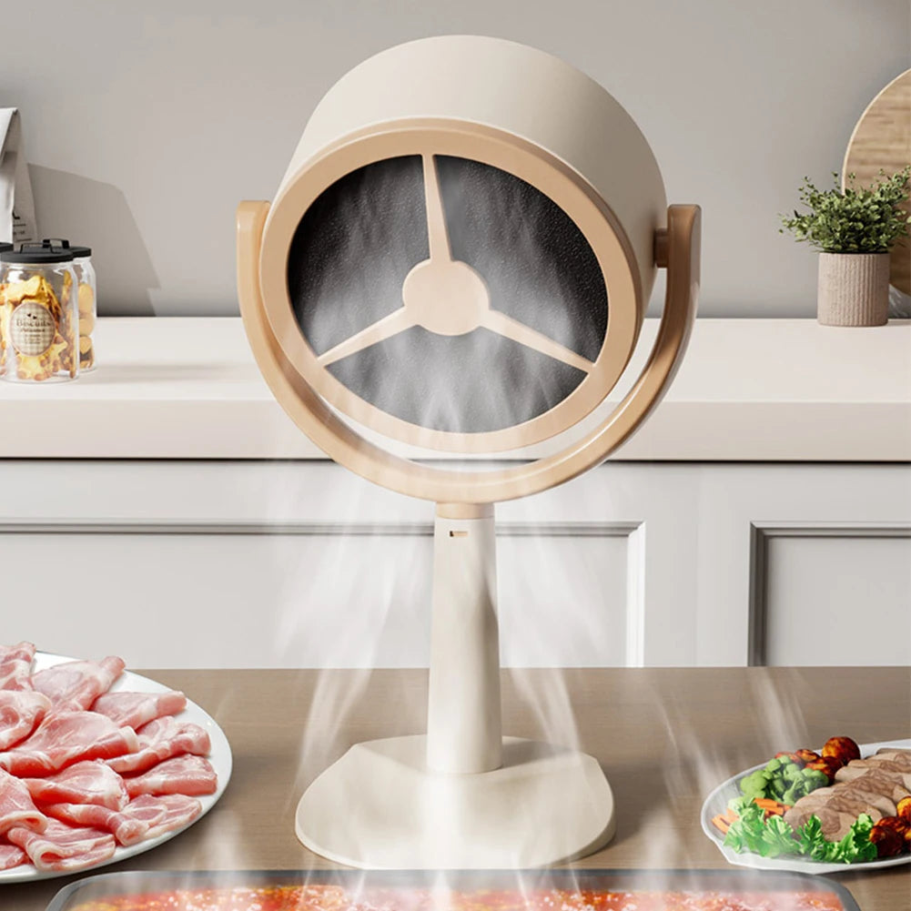Desktop Range Hood for Kitchen USB Charging Exhaust Fan Hood