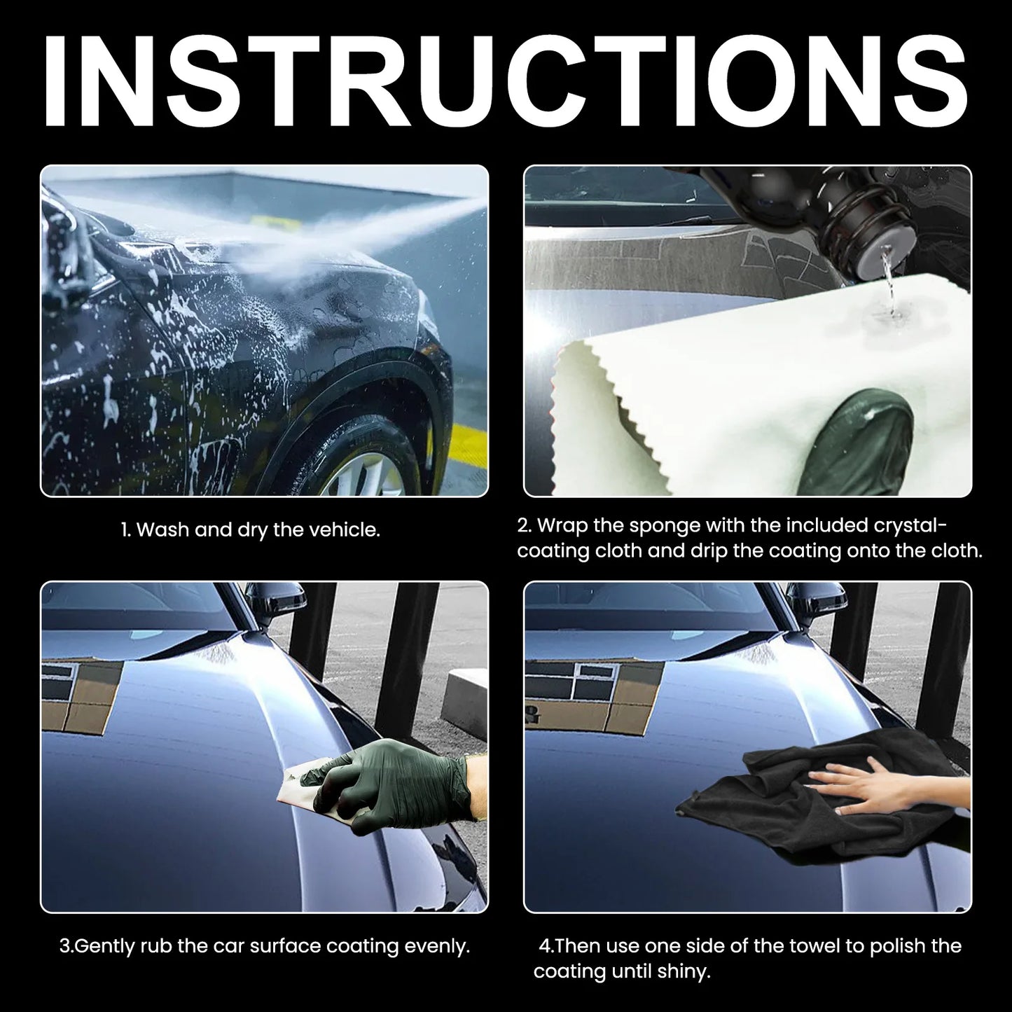 Automotive graphene ceramic coating, superfluidic crystal plating,