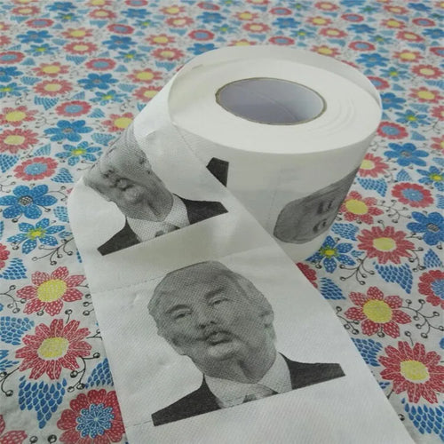 New Humorous Toilet Paper Creative Funny Donald Trump Printed Toilet