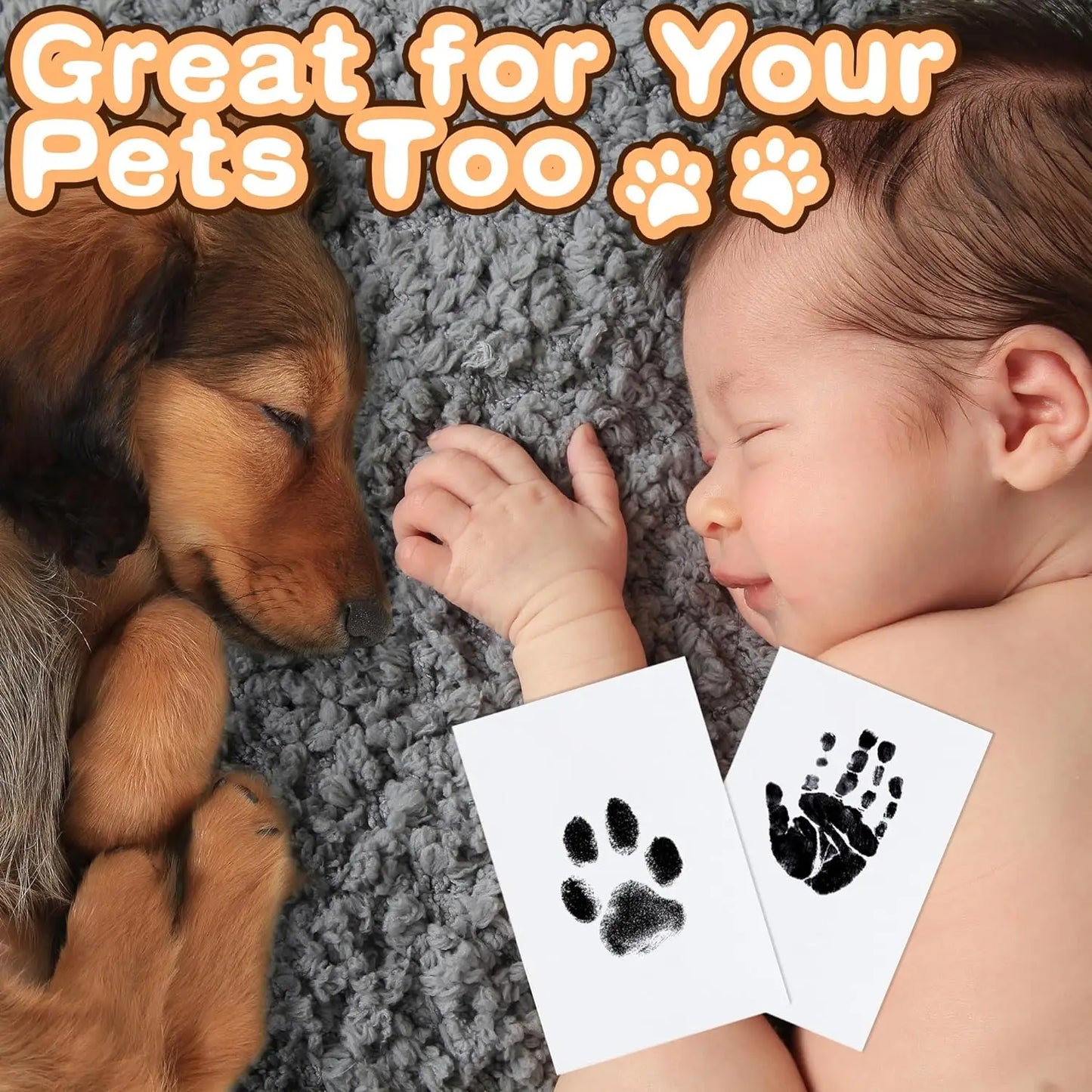 Paw Print Clean Touch Ink Pad, Dog Or Cat Pet Owner Keepsake, DIY