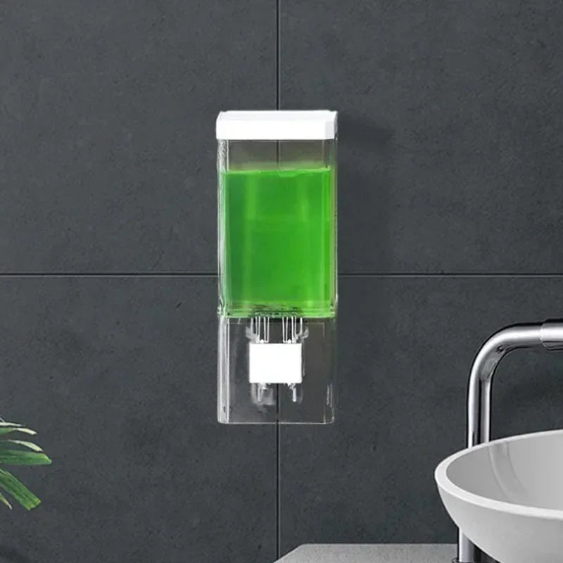 Non-punching Manual Press Soap Dispenser Wall Hanging Traceless Paste