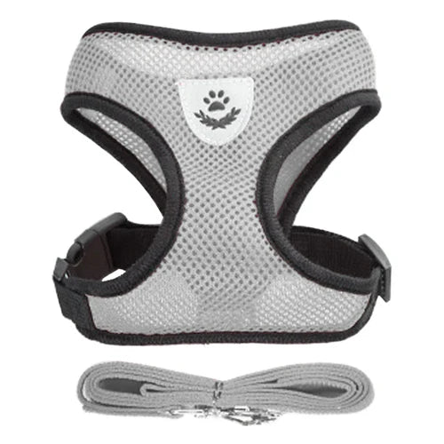 Cat Harness Leash Set for Small Dogs Adjustable Puppy Cat Harness Vest