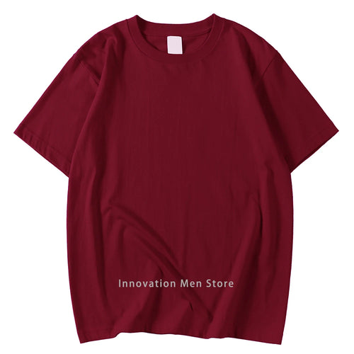 14 Colors Candy Color 100% Cotton T-Shirts Men Women Oversized Short