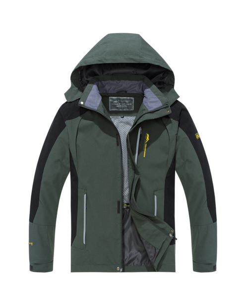 Men's Waterproof Hiking Jacket Large Size Windproof Windbreaker
