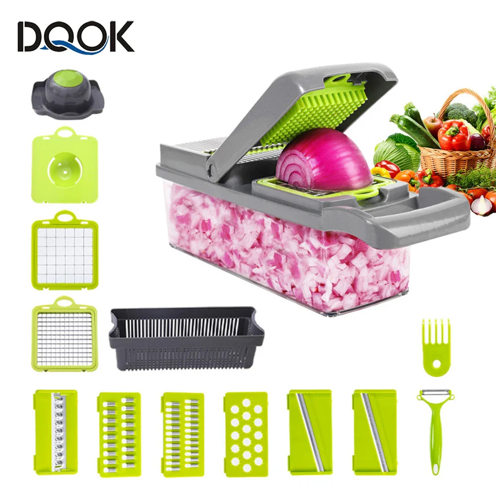 Multifunctional Vegetable Chopper Handle Food Grate Food Chopper