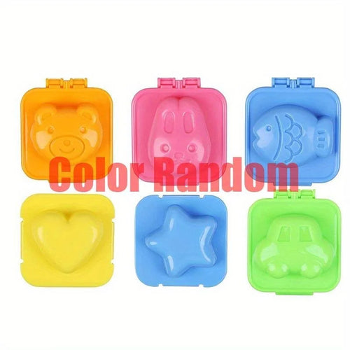 6Pcs/set Cartoon Rice Ball Mold Boiled Egg Mold Bento Maker Sushi