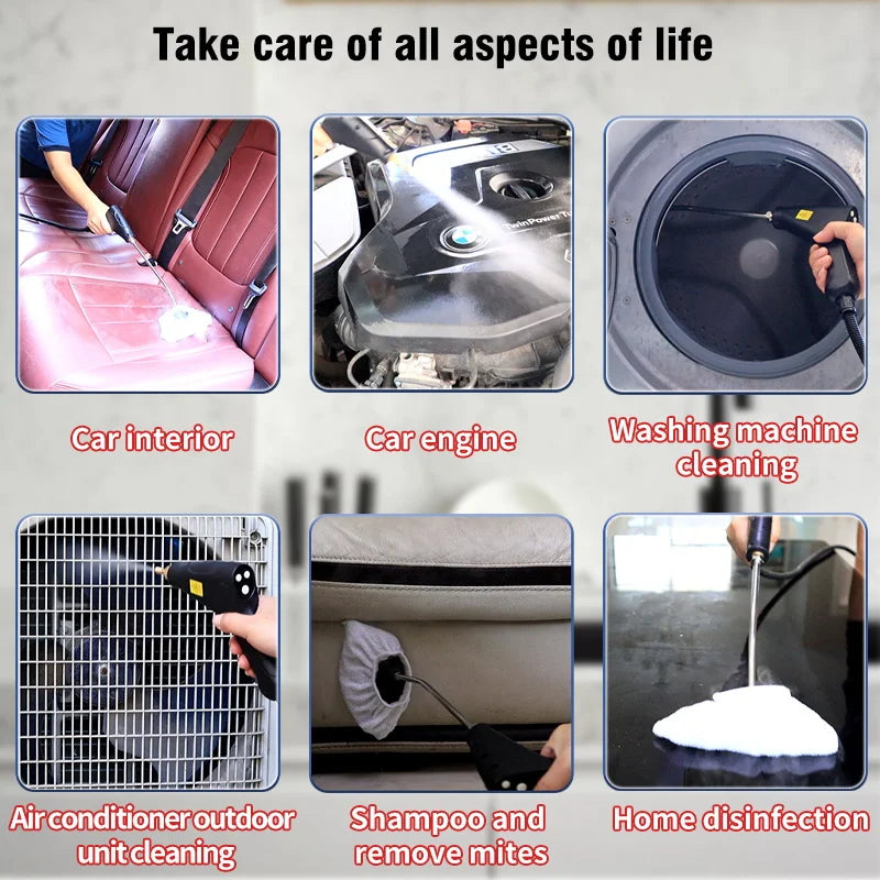 Handheld High Pressure High Temperature Household Steam Cleaner For