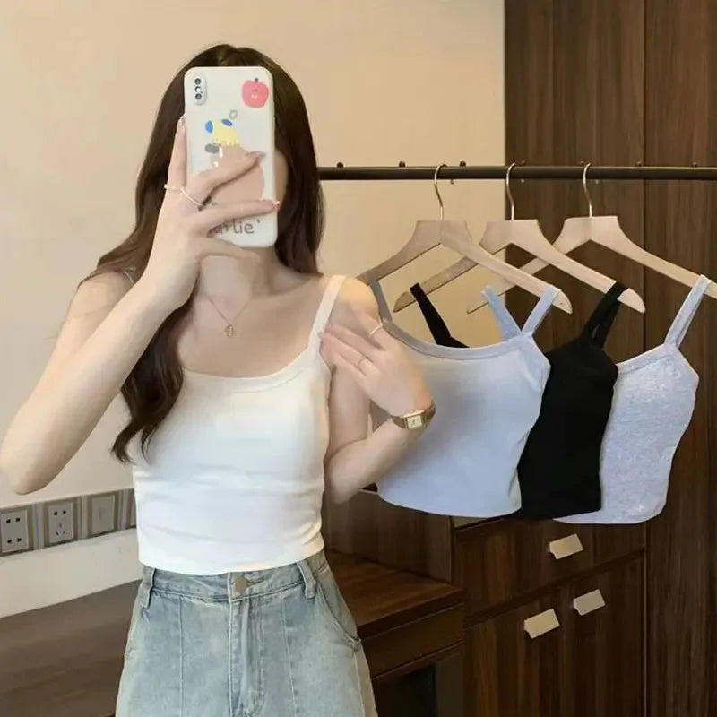 Crop Top Women Sexy Sleeveless Tops Fashion Female Underwear Lady's