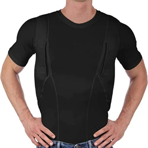 Unisex Concealed Carry Holster Tactical High Stretch T-Shirt Men