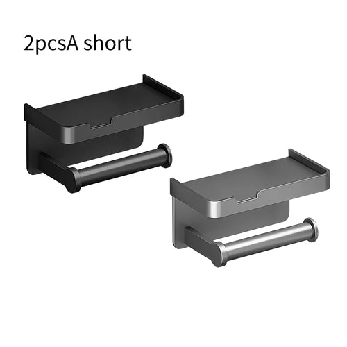 Toilet Paper Holder Wall-Mounted Aluminum alloy Toilet paper holder