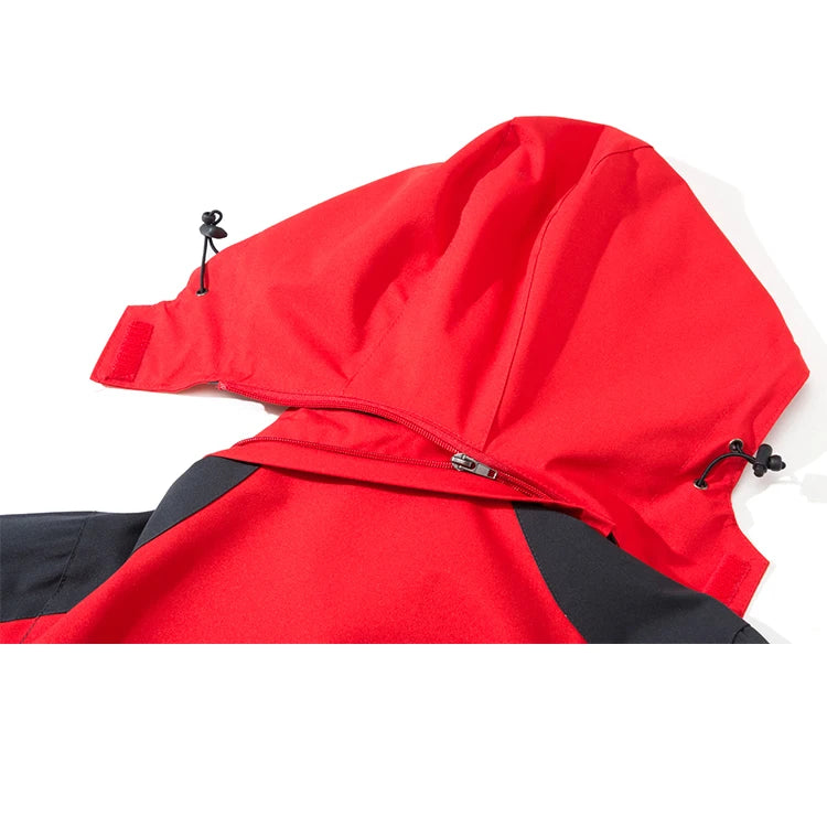 Men's Waterproof Hiking Jacket Large Size Windproof Windbreaker
