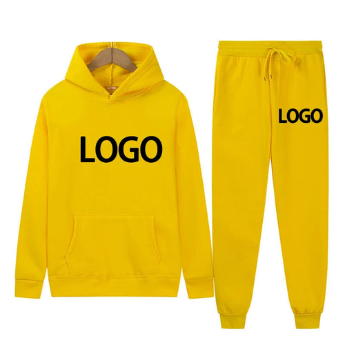 Customized Printed Men Women Tracksuit Hooded Sweatshirts and Jogger
