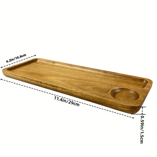Japanese solid wood fruit plate factory wholesale wooden tray