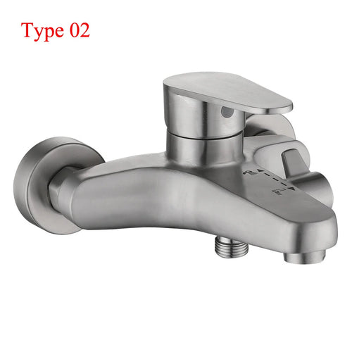 Bathroom Shower Faucet 304 Stainless Steel Mixer Tap Hot and Cold