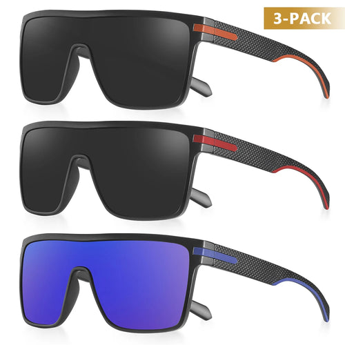 CRIXALIS Fashion Polarized Sunglasses For Men Square Oversized Anti