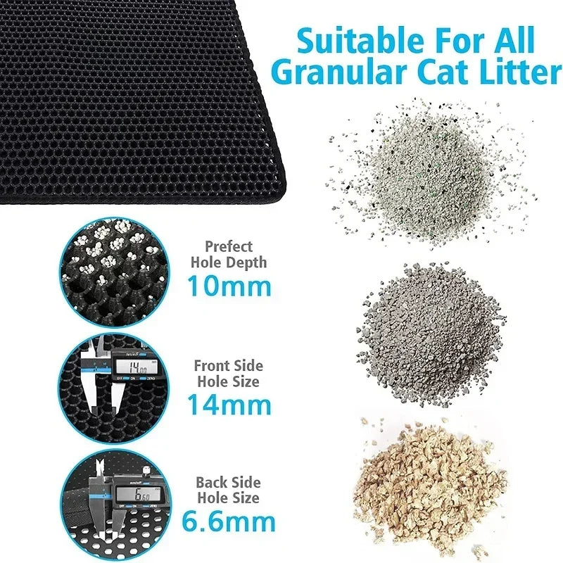 Cat Litter Mat Pet Toilet Waterproof Double Layer Pet Litter Box Mat