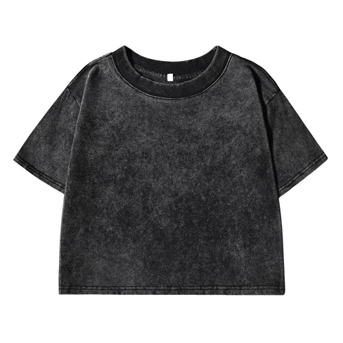Solid Color Slim Washed T-Shirt Women Fashion Soft Cotton Tee ShirtS