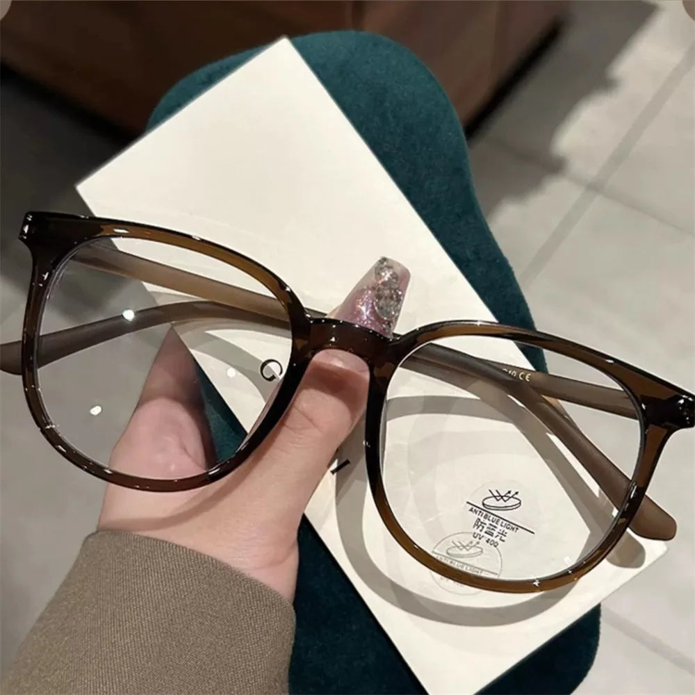 New Retro Ultra-light Glasses Anti-blue Light Flat Glasses Female