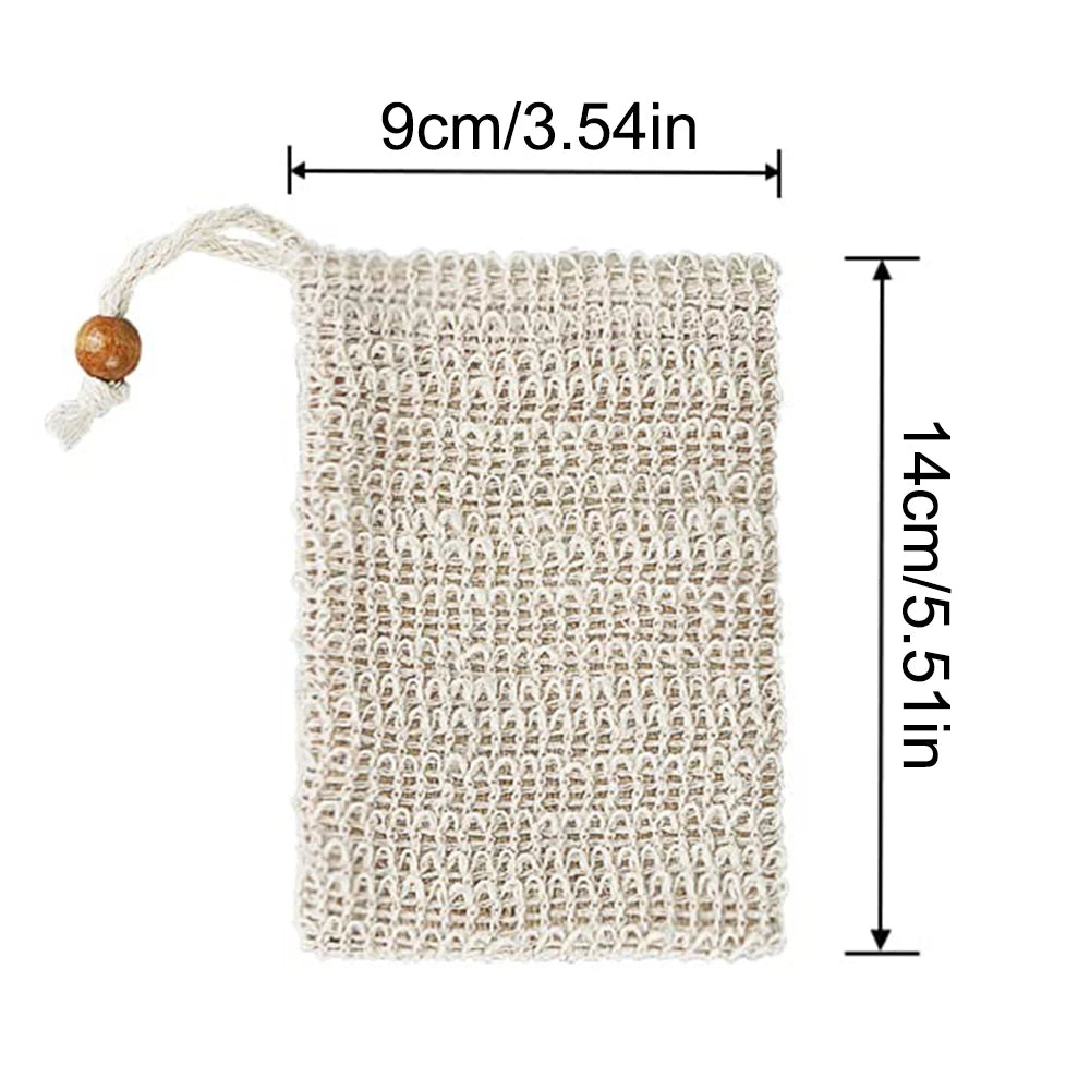 Handmade Soap Bag New Ramie And Jute Bubble Net for Household Bathroom