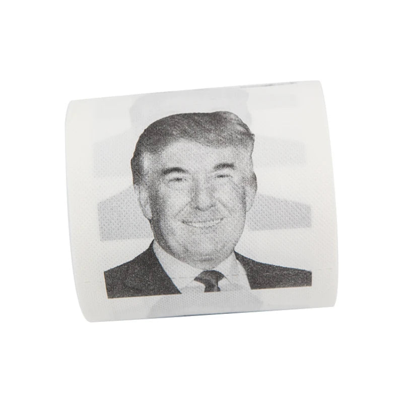 New Humorous Toilet Paper Creative Funny Donald Trump Printed Toilet