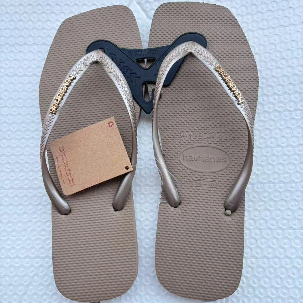 Summer New Women's Flip Flops Summer Outdoor Slippers Travel Outdoor Beach Slippers 2025 Fashion Women's Shoes zapatos de mujer