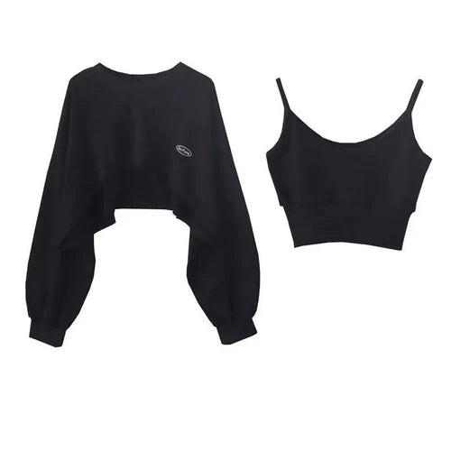 New Women Solid Color O-neck Long Sleeve Hoodie Sweatshirt Fashion