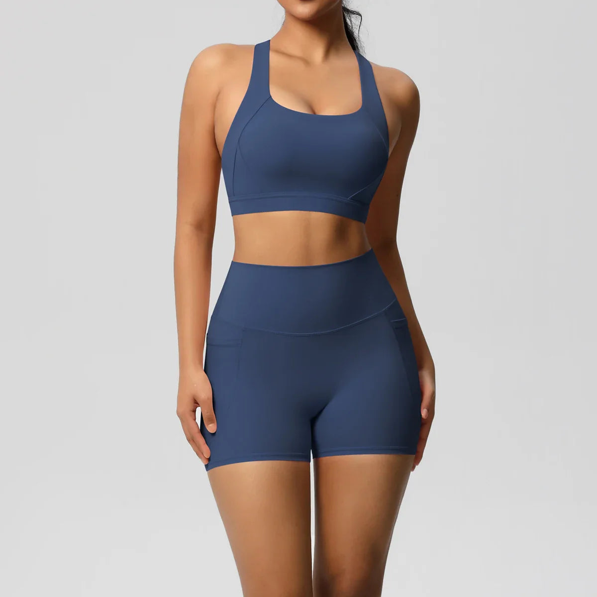 2PCS Sportswear With Pocketed Yoga Set Gym Clothes Yoga Suits For