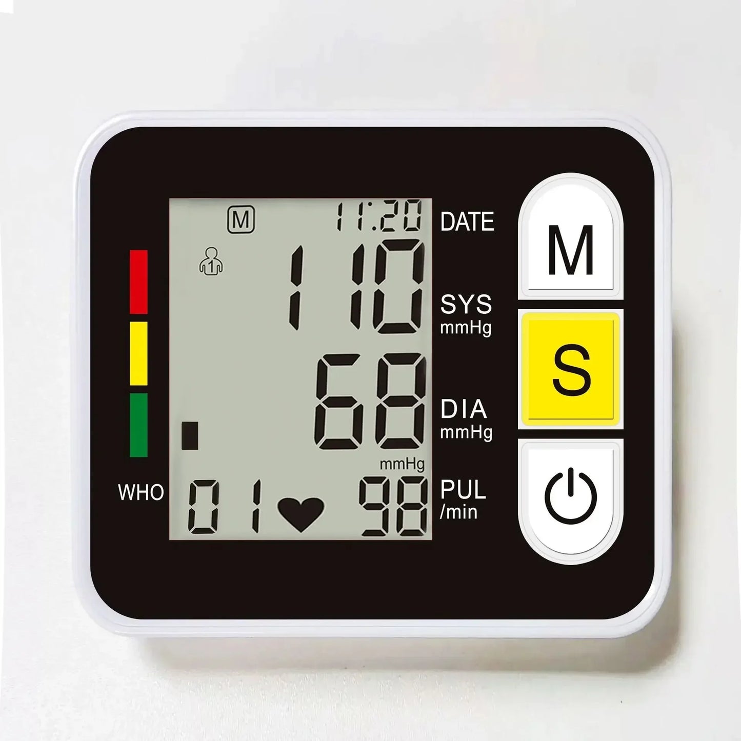 Sphygmomanometer PR LCD Screen Portable Health Care Medical Digital