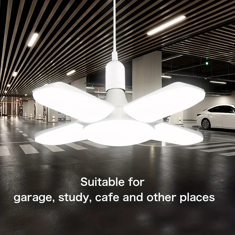 E27 Fan Foldable 28W LED Bulb AC220V/110V 40 Bulb Deformation for Home