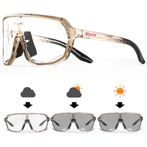 SCVCN Photochromic Cycling Sunglasses MTB Glasses Road Bike Cycling