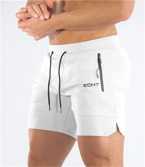 Men's Zip pocket sweatpants Fitness Gyms Shorts Men Summer Running
