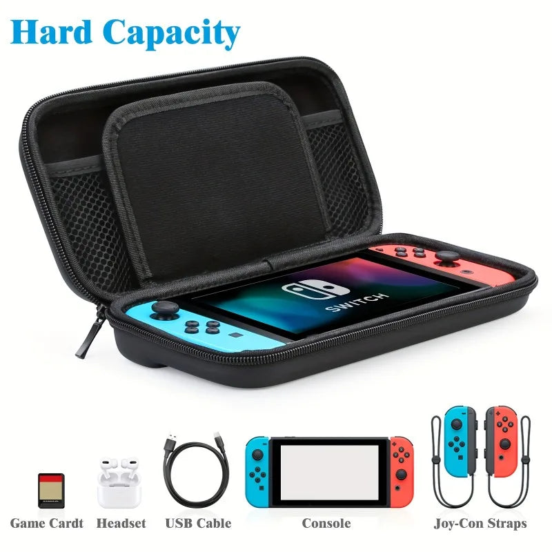 Nintendo Switch Cord Storage Bag Portable Waterproof Hard Case