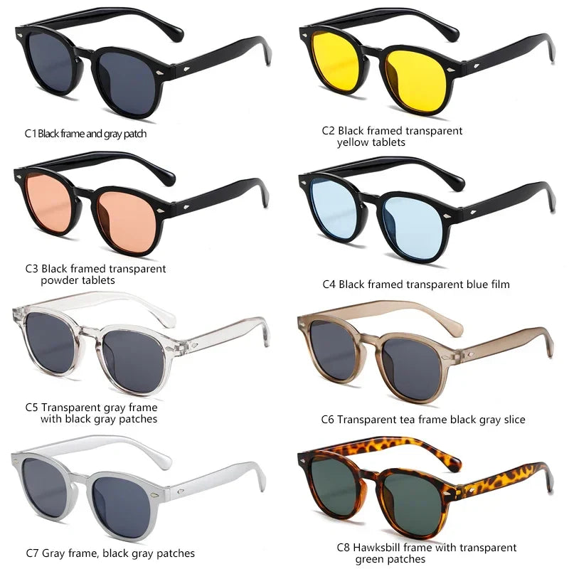2024 New Vintage Rectangle Sunglasses Men Women Luxury Brand Designer