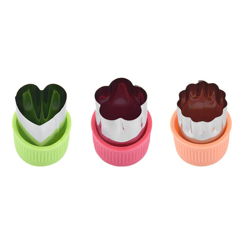 3/9pcs Fruit Cutters for Children Kids Food Cookie Sandwich Mold Maker