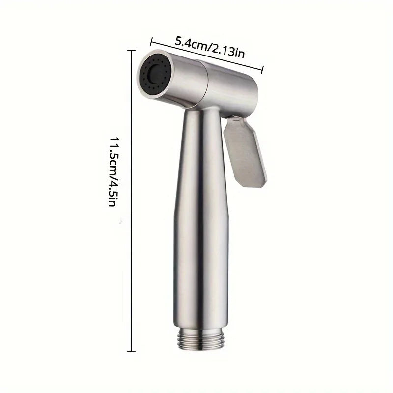 Toilet Sprayer Gun Stainless Steel Hand Bidet Faucet For Bathroom Hand