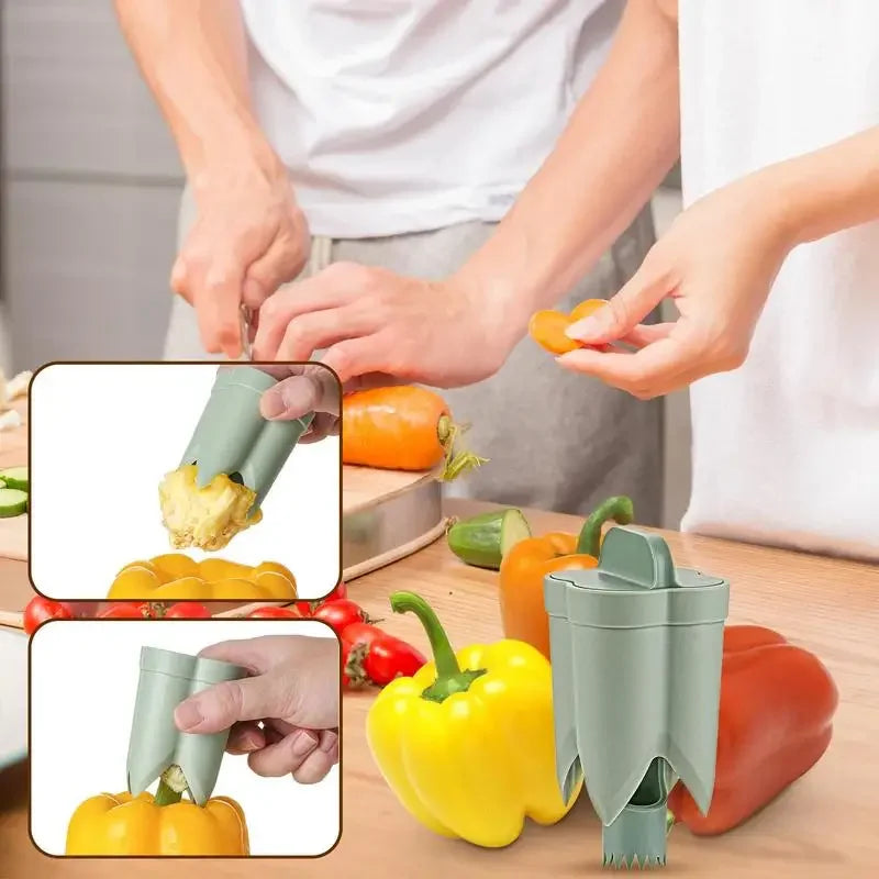 Pepper Corer Chili Seed Remover Jalapeno Peppers Cucumber Tomato