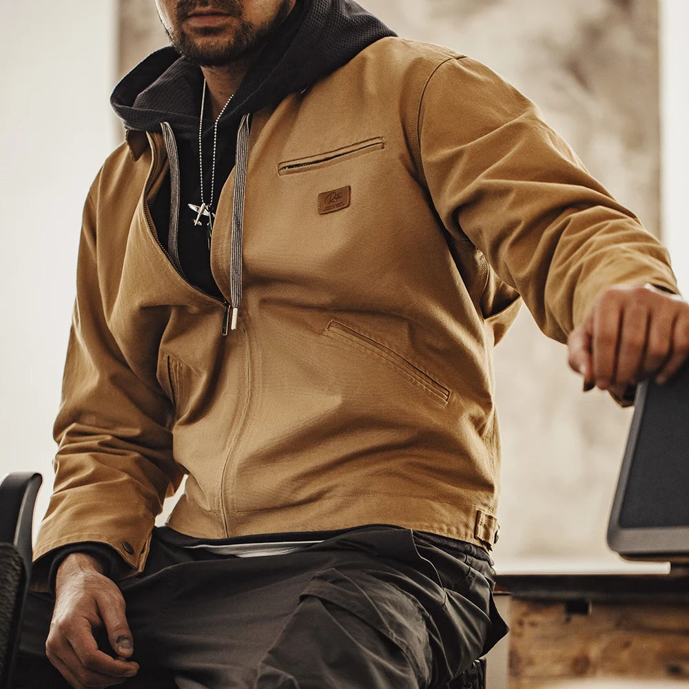Maden Retro Canvas Detroit Hunting J001 Jacket with Heavyweight Cotton