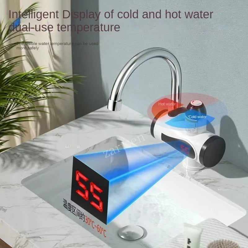 Electric Kitchen Water Heater Tap Instant Hot Water Faucet Heater Cold