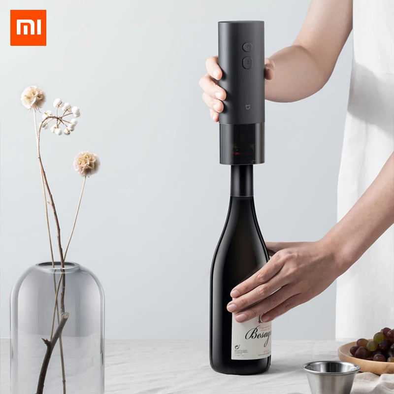 New Xiaomi Mijia Electric Wine Opener Battery Automatic Bottle Cap